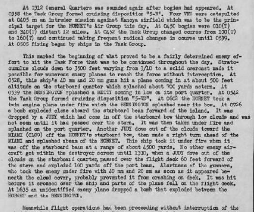 Extract USS Hornet War Diary 18 March 1945.JPG
